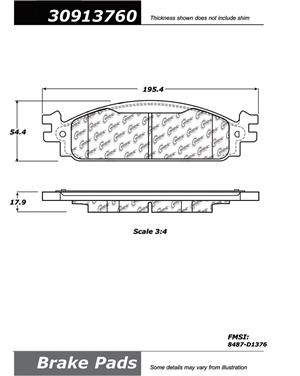 Disc Brake Pad Set CE 309.13760