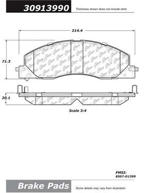 Disc Brake Pad Set CE 309.13990