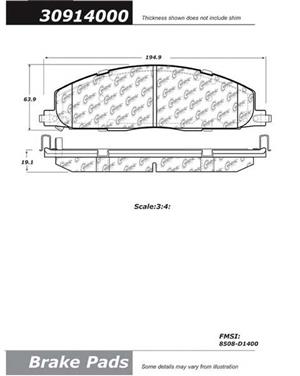 Disc Brake Pad Set CE 309.14000