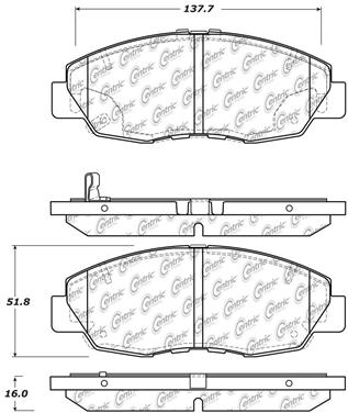 Disc Brake Pad Set CE 309.15780