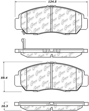 Disc Brake Pad Set CE 309.16080