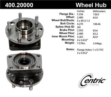 Axle Bearing and Hub Assembly CE 400.20000E