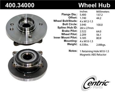 Axle Bearing and Hub Assembly CE 400.34000E