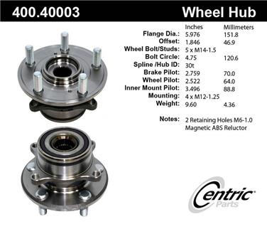 Axle Bearing and Hub Assembly CE 400.40003E