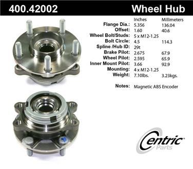 Axle Bearing and Hub Assembly CE 400.42002E