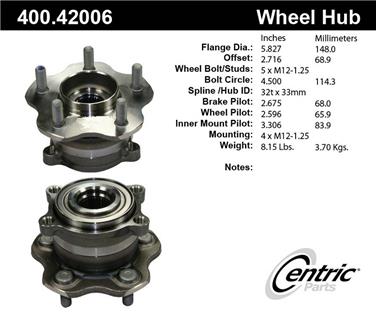 Axle Bearing and Hub Assembly CE 400.42006E