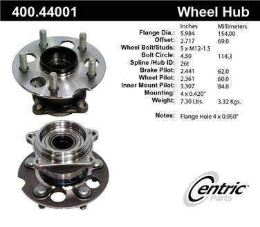 Axle Bearing and Hub Assembly CE 400.44001E