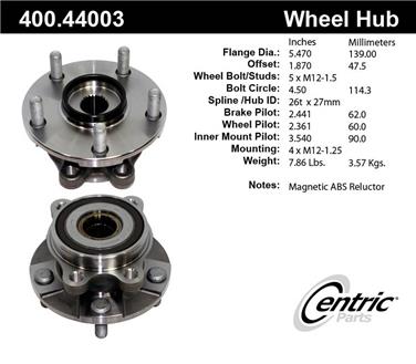 Axle Bearing and Hub Assembly CE 400.44003E