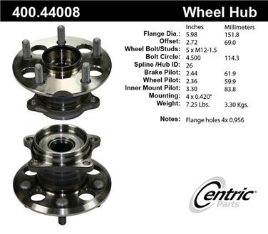 Axle Bearing and Hub Assembly CE 400.44008E