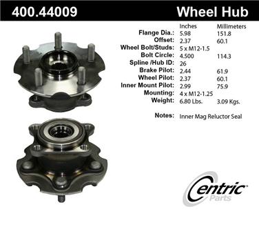 Axle Bearing and Hub Assembly CE 400.44009E