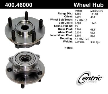 Axle Bearing and Hub Assembly CE 400.46000E