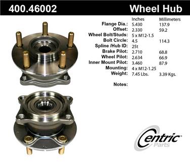 Axle Bearing and Hub Assembly CE 400.46002E