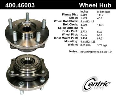 Axle Bearing and Hub Assembly CE 400.46003E