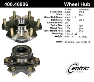 Axle Bearing and Hub Assembly CE 400.46006E