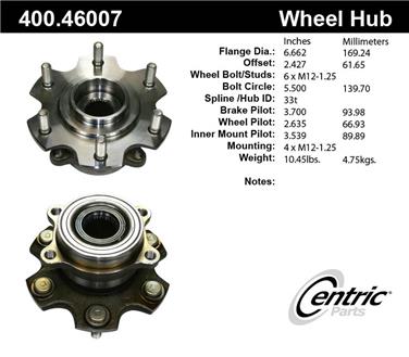 Axle Bearing and Hub Assembly CE 400.46007E