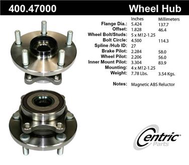 Axle Bearing and Hub Assembly CE 400.47000E