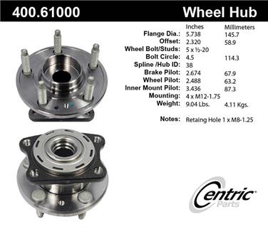 Axle Bearing and Hub Assembly CE 400.61000E