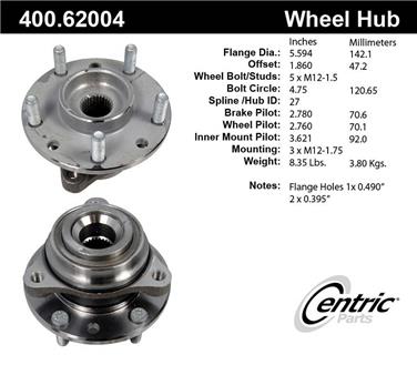 Axle Bearing and Hub Assembly CE 400.62004E