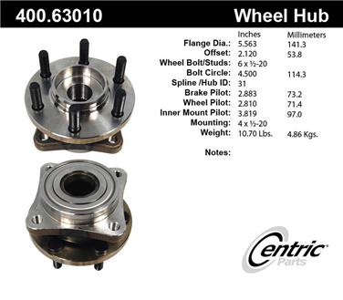 Axle Bearing and Hub Assembly CE 400.63010E