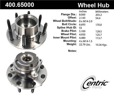 Axle Bearing and Hub Assembly CE 400.65000E