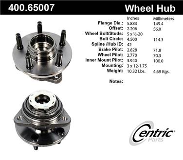 Axle Bearing and Hub Assembly CE 400.65007E