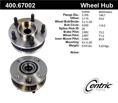 Axle Bearing and Hub Assembly CE 400.67002E