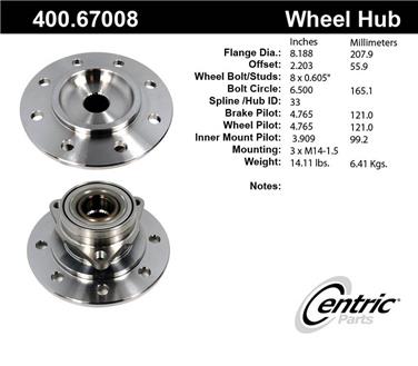 Axle Bearing and Hub Assembly CE 400.67008E