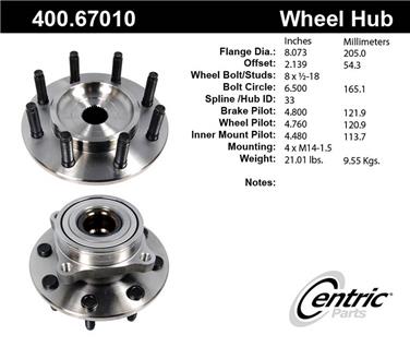 Axle Bearing and Hub Assembly CE 400.67010E