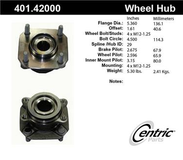 Axle Bearing and Hub Assembly CE 401.42000E