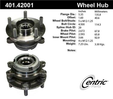 Axle Bearing and Hub Assembly CE 401.42001E