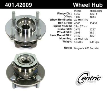 Axle Bearing and Hub Assembly CE 401.42009E