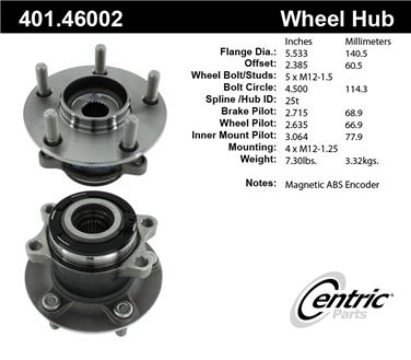 Axle Bearing and Hub Assembly CE 401.46002