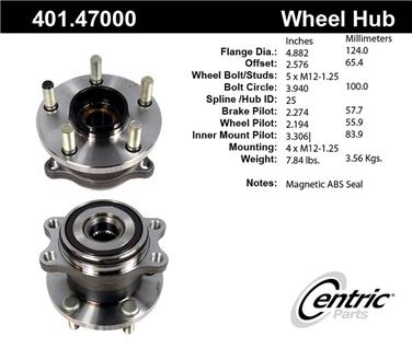 Axle Bearing and Hub Assembly CE 401.47000E