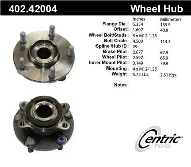 Axle Bearing and Hub Assembly CE 402.42004E