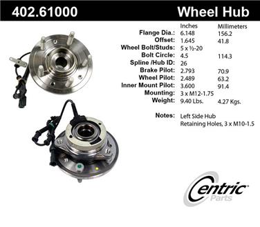 Axle Bearing and Hub Assembly CE 402.61000