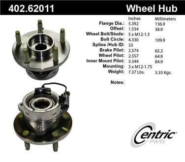 Axle Bearing and Hub Assembly CE 402.62011