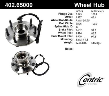 Axle Bearing and Hub Assembly CE 402.65000