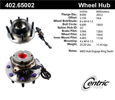 Axle Bearing and Hub Assembly CE 402.65002