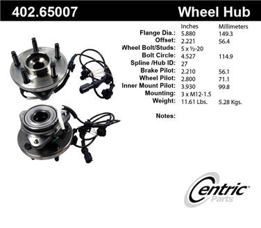 Axle Bearing and Hub Assembly CE 402.65007