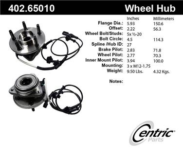 Axle Bearing and Hub Assembly CE 402.65010