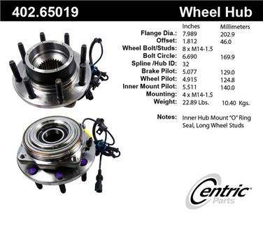 Axle Bearing and Hub Assembly CE 402.65019