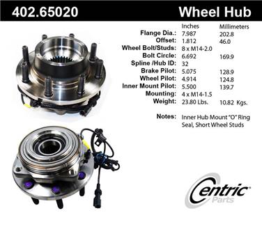 Axle Bearing and Hub Assembly CE 402.65020E