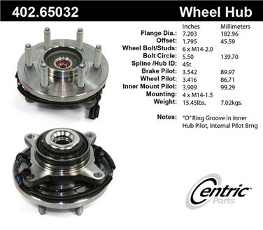 Axle Bearing and Hub Assembly CE 402.65032