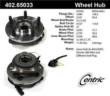 Axle Bearing and Hub Assembly CE 402.65033