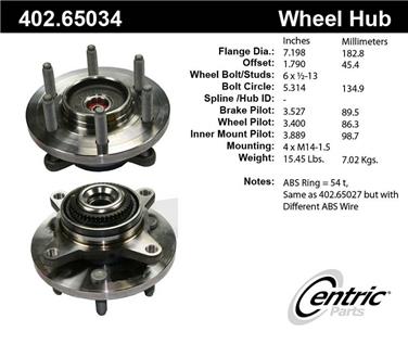 Axle Bearing and Hub Assembly CE 402.65034