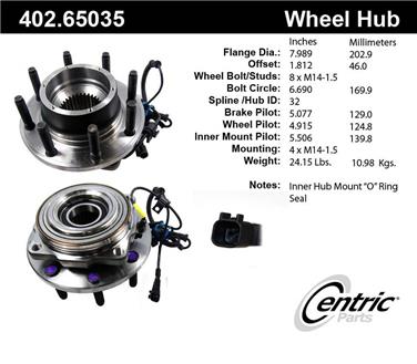 Axle Bearing and Hub Assembly CE 402.65035