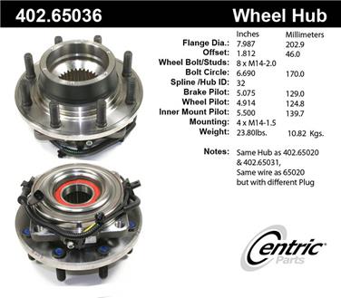 Axle Bearing and Hub Assembly CE 402.65036