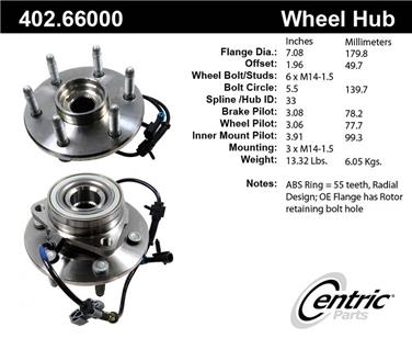 Axle Bearing and Hub Assembly CE 402.66000