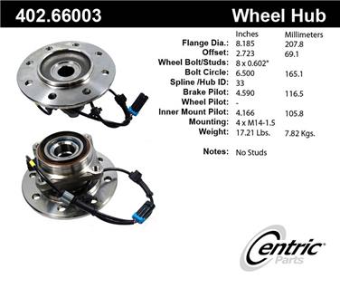 Axle Bearing and Hub Assembly CE 402.66003E