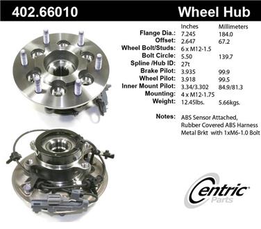 Axle Bearing and Hub Assembly CE 402.66010